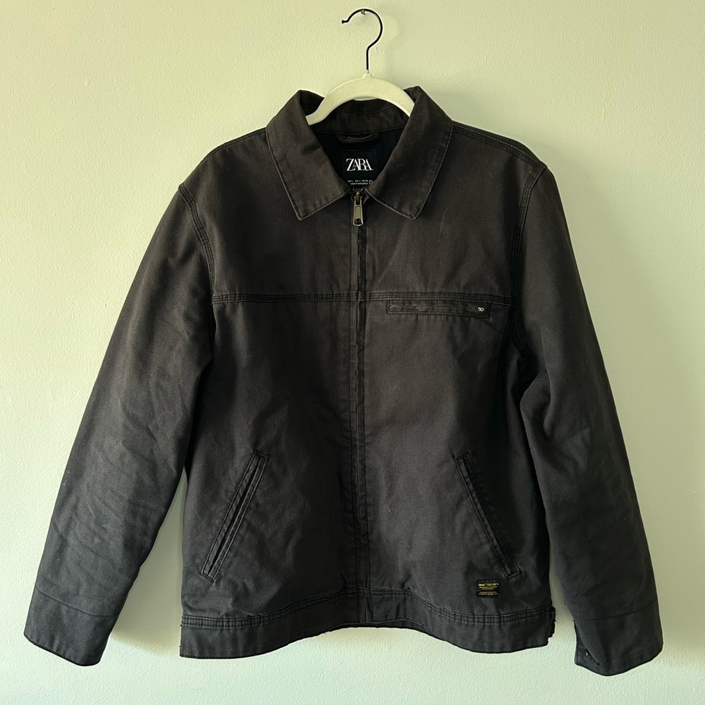 Zara Detroit Jacket With Collar